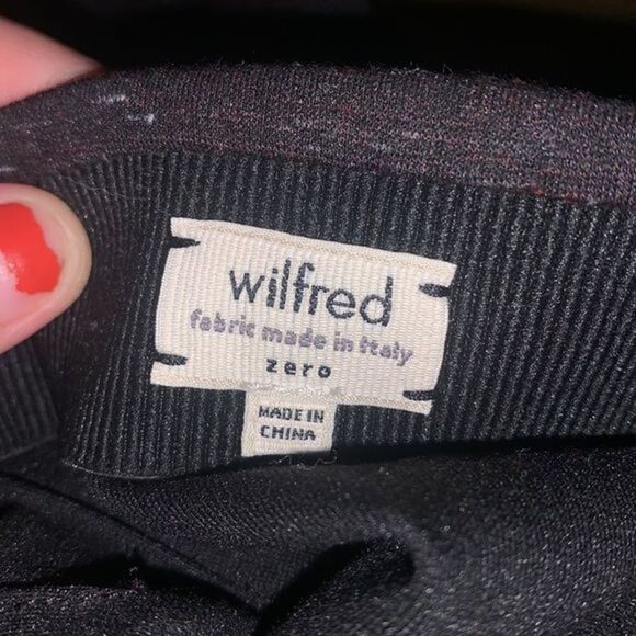 Wilfred Black Speckled Pencil Zipper Skirt - Picture 3 of 6